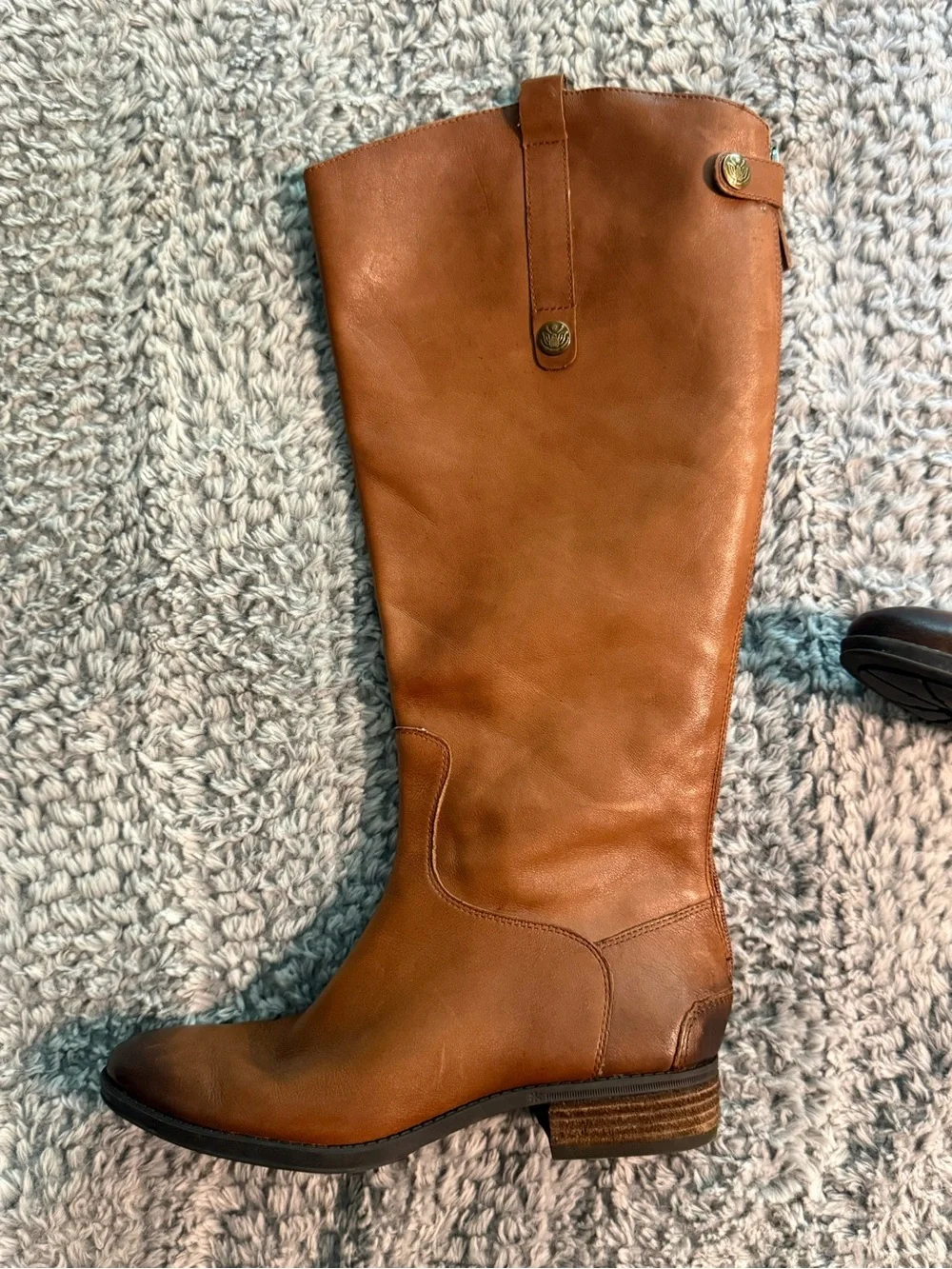 Sam Edelman Cognac Brown Tall Equestrian Boots